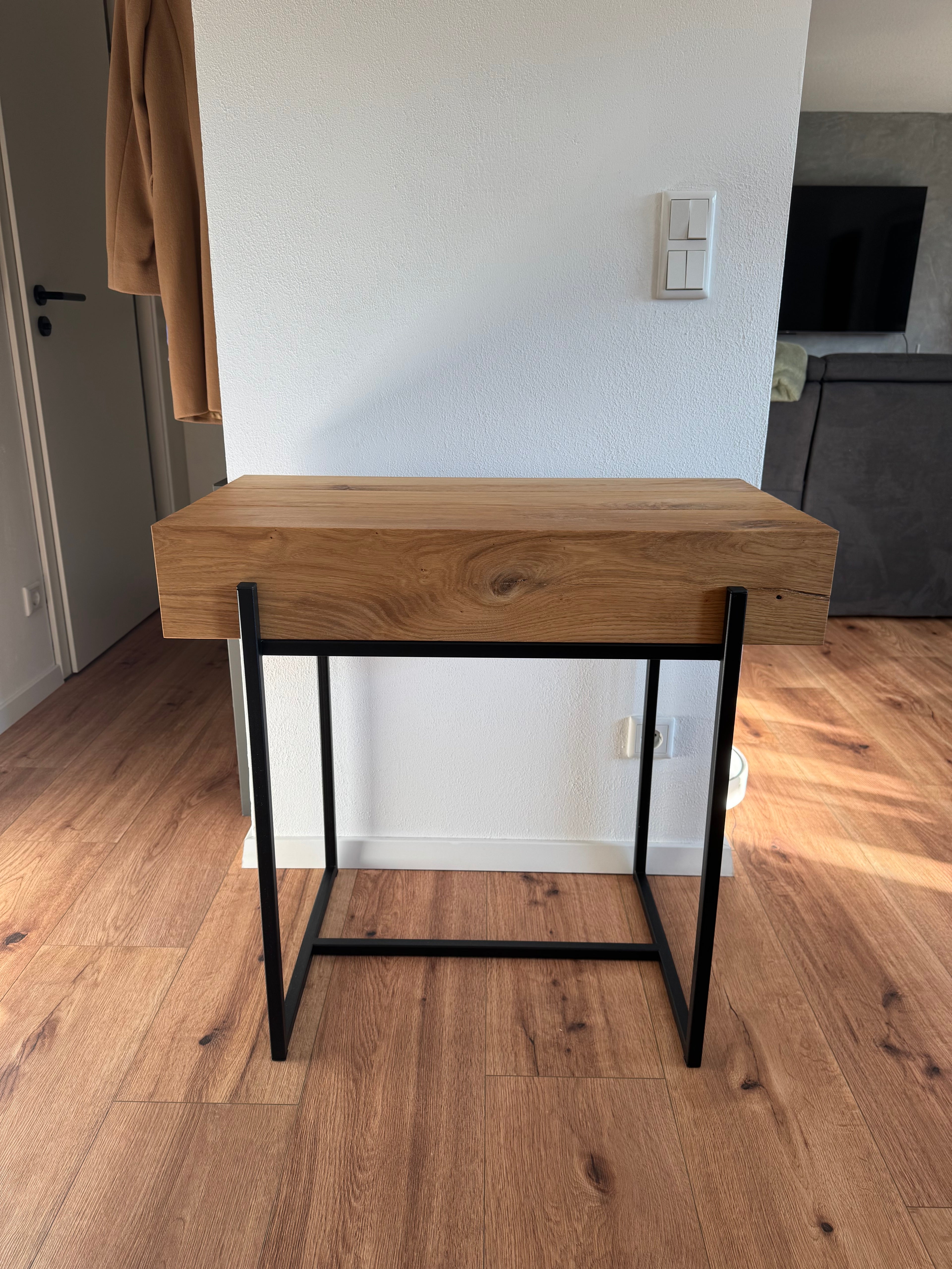 Konsole Beistelltisch Konsolentisch Eiche Eichenbalken