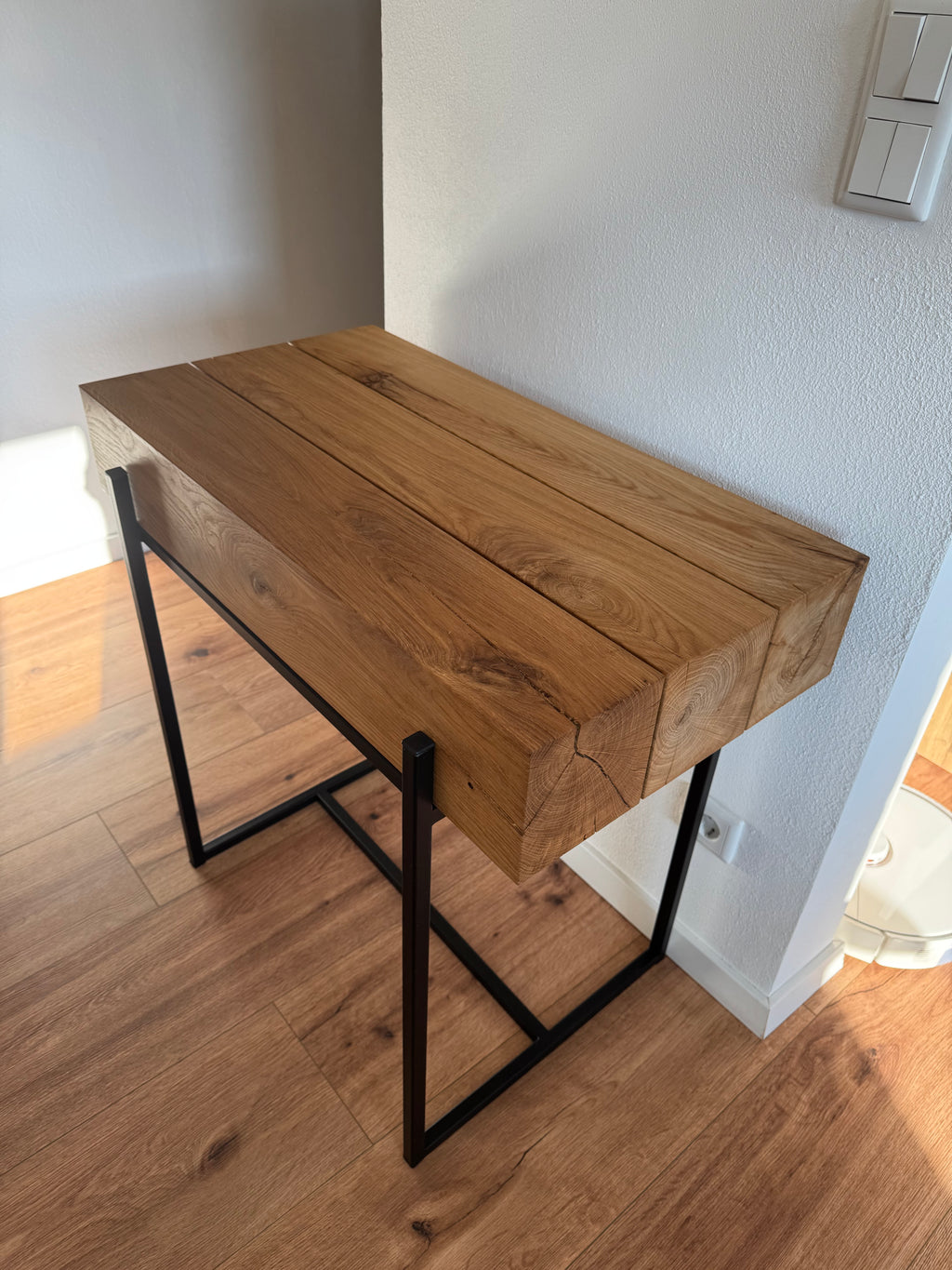 Konsole Beistelltisch Konsolentisch Eiche Eichenbalken