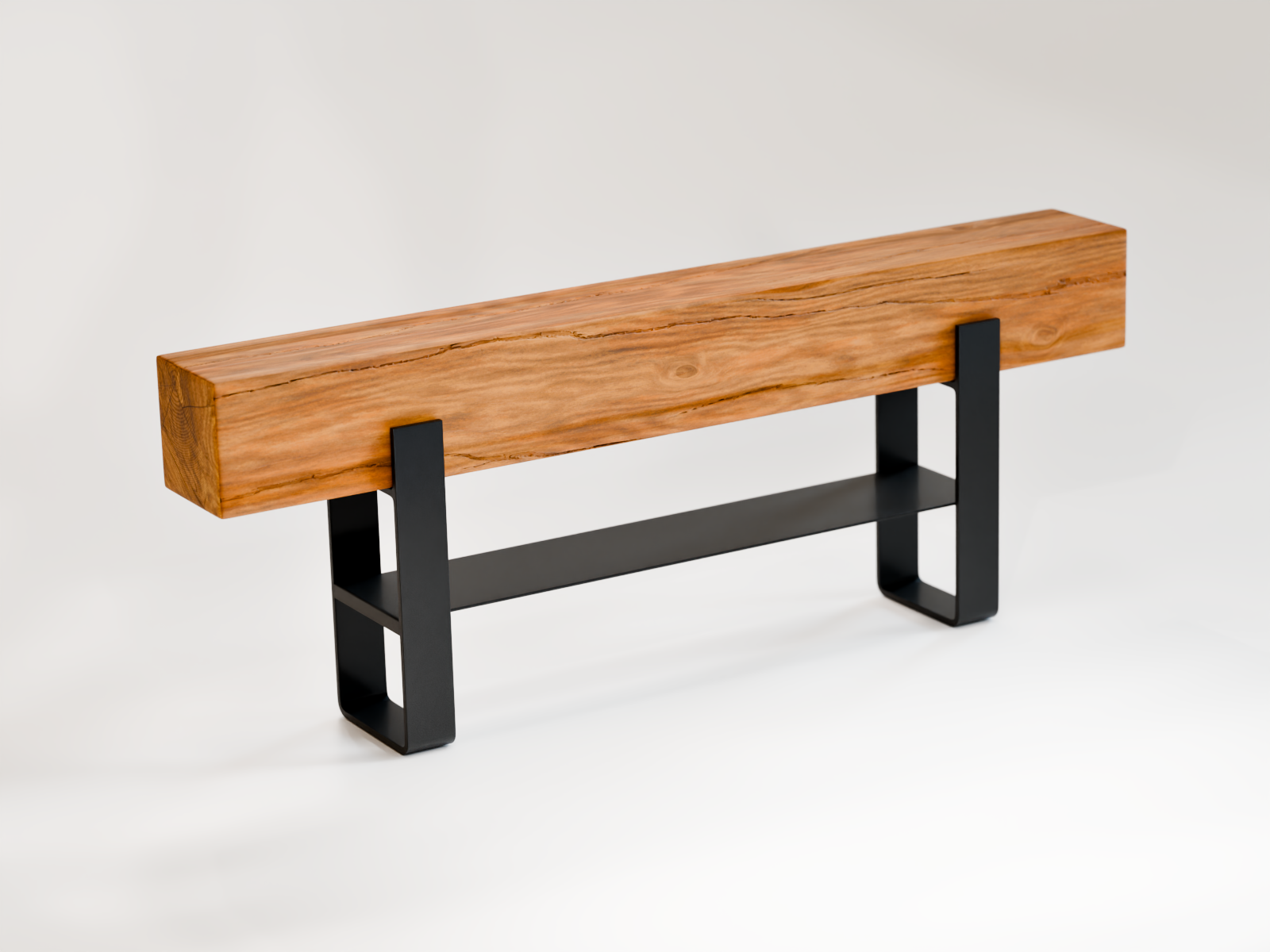 Sitzbank Bank Garderobe Schuhschrank Sideboard Eiche Eichenbalken