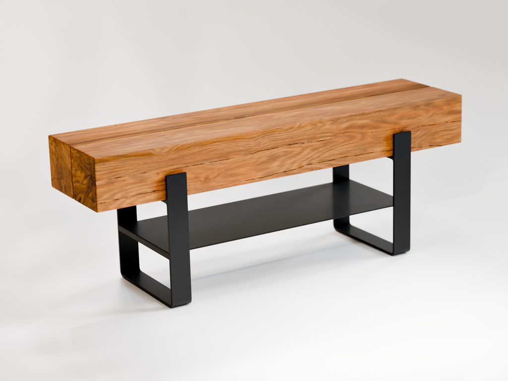 Sitzbank Bank Garderobe Schuhschrank Sideboard Eiche Eichenbalken