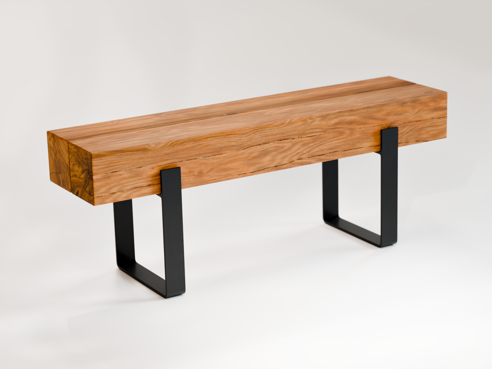 Sitzbank Bank Garderobe Schuhschrank Sideboard Eiche Eichenbalken