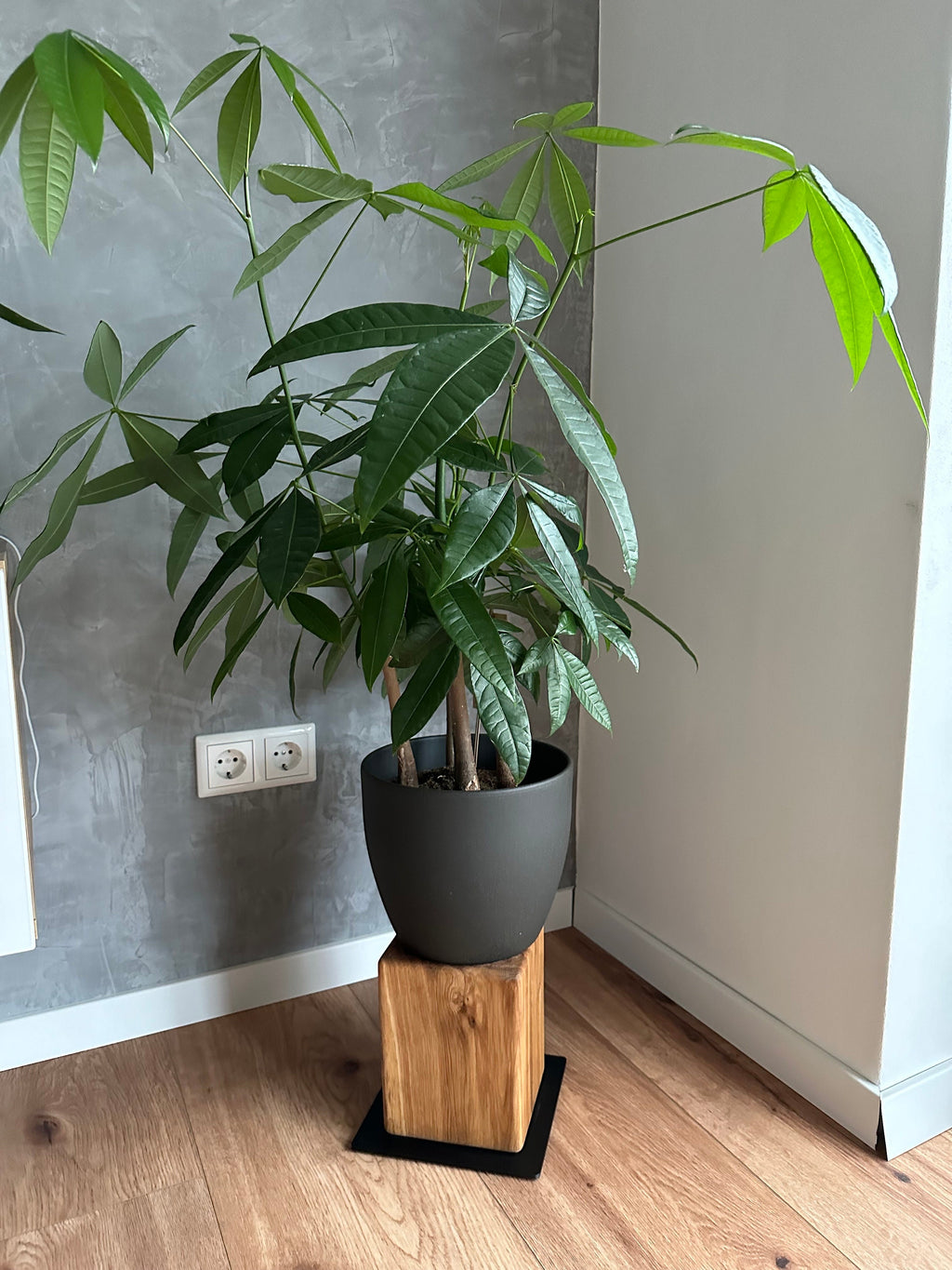 Eichenbalken Holzklotz Deko Holzbalken Kerzenständer Vase Eichenklotz